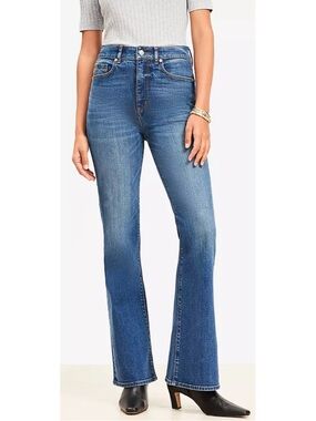 Ann Taylor Loft High Rise Slim Flare Jeans